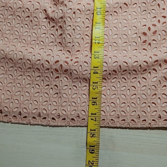 LOFT Dusty Rose Eyelet Tulip Mini Skirt - Picture 9 of 11